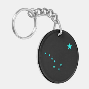 Aqua Big Dipper Keychain