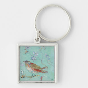 Aqua Bird Keychain