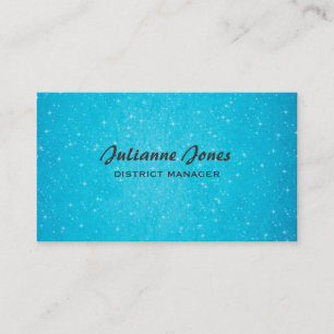 Aqua Bling Business Card