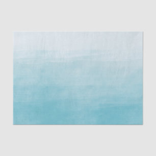 Aqua Bliss Watercolor Ombre Tissue Paper