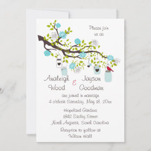 Aqua Bliss Wedding Invitations