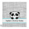 Aqua Blue and Black Panda Bear School Binder
