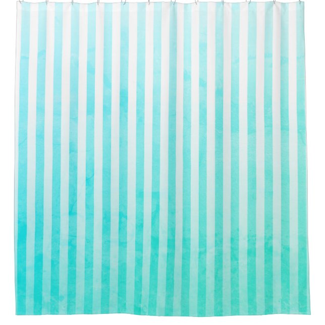 Aqua Blue and White Stripes (Front)