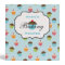 Aqua Blue Baking Cupcakes Cute Recipe Binder