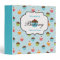 Aqua Blue Baking Cupcakes Cute Recipe Binder