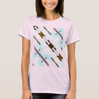 Aqua Blue Black Diagonal Arrow Southwest inspired