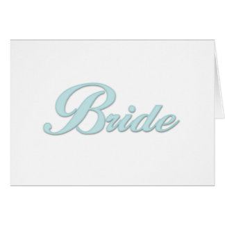 Aqua Blue Bride