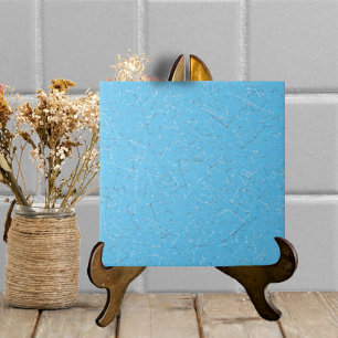 Aqua Blue Crackled Glaze Simple Modern Texture Tile
