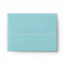 Aqua Blue Custom Envelope with Pre-Printed Address