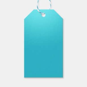Aqua Blue Custom Gift Tag