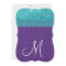 Aqua Blue Damask and Purple Wedding Template A06