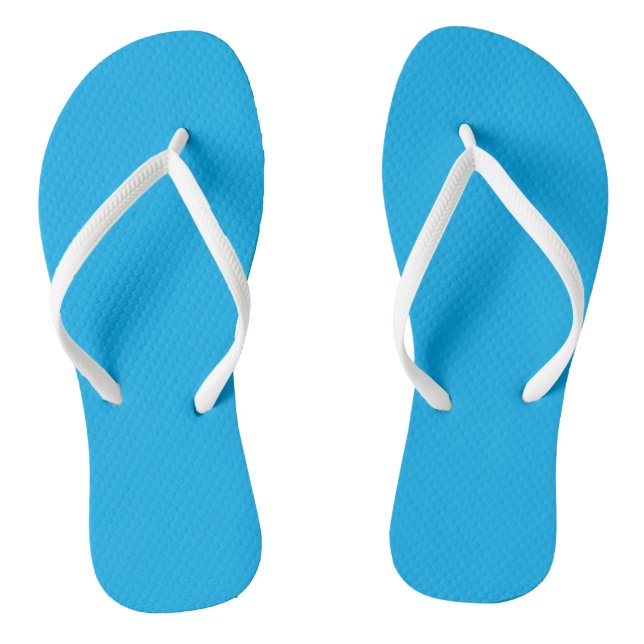Aqua Blue Flip Flops (Footbed)