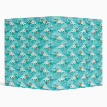 Aqua blue green flying ducks tessellation pattern