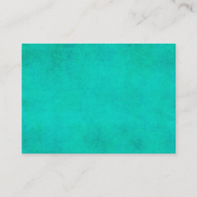 Aqua Blue Green Watercolor Purple Parchment Paper Business Card (Front)