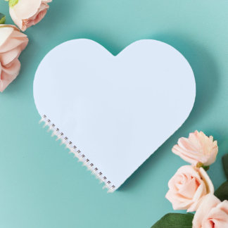 Aqua Blue Heart Notebook