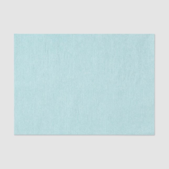 Aqua blue linen printed texture tissue paper (Front)