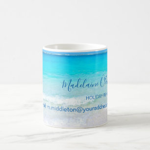 Aqua Blue Ocean Guest House Custom Coffee Mug