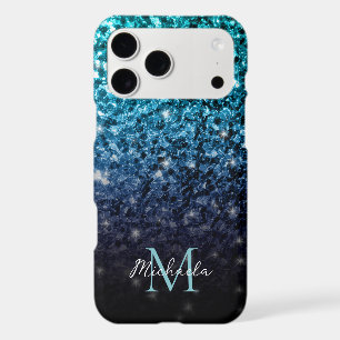 Aqua blue Ombre fausse parties scintillant scintil