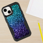 Aqua blue Ombre faux glitter sparkles<br><div class="desc">Beautiful girly glamourous dark and light blue shiny glitters sparkles. Photo of cyan and dark blue sparkles not actual glitter!</div>