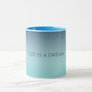 Aqua Blue Ombre Mug