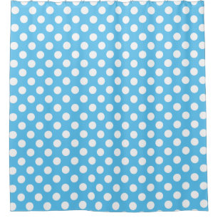 Aqua Blue Polka Dot Pattern