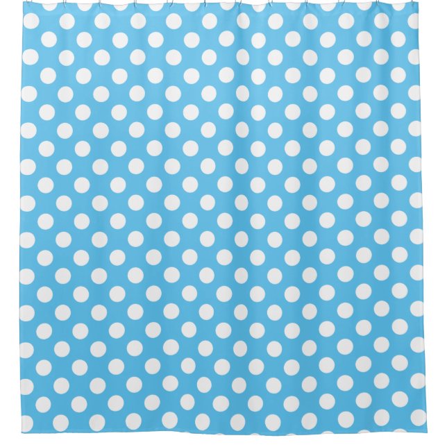 Aqua Blue Polka Dot Pattern (Front)