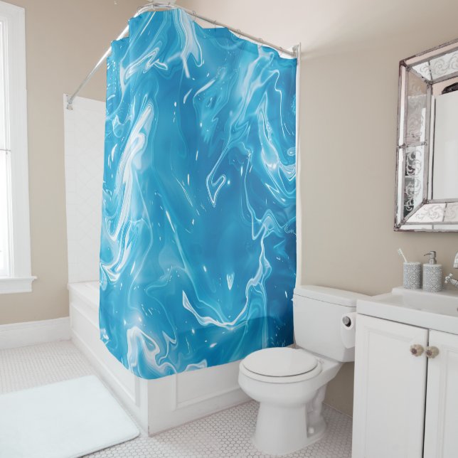 Aqua Blue Pool Water Pattern (In Situ)