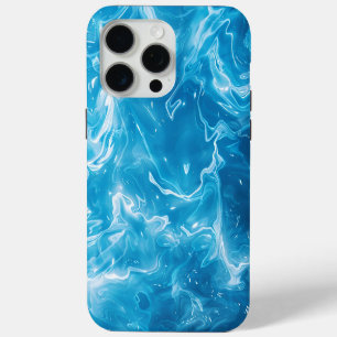 Aqua Blue Pool Water Pattern iPhone 15 Pro Max Case