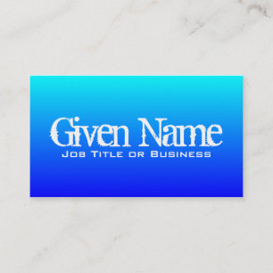 Aqua Blue Profile Card