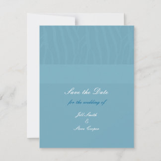 Aqua Blue Save the Date