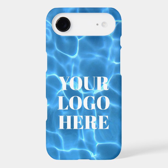 Aqua Blue Swimming Pool Photo Logo (Verso)