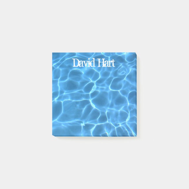 Aqua Blue Swimming Pool Post-it Notes (Front)