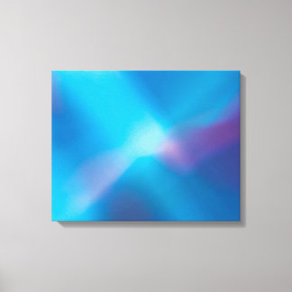 Aqua Blue Violet Glowing Light #1 Abstract Canvas