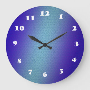 Aqua Blue  Wall Clock