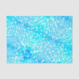 Aqua blue water ripples water textures cool modern tissue paper