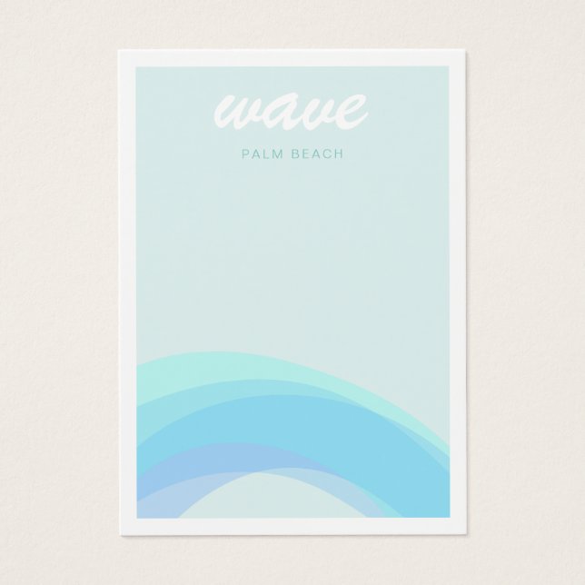 Aqua Blue Wave Nautical (Front)