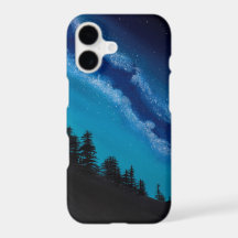Aqua Bright Milky Way Galaxy Phone Case