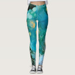 Aqua Brume I Leggings<br><div class="desc">Aqua Brume I by Victoria Borges</div>