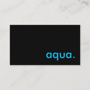 aqua. business card