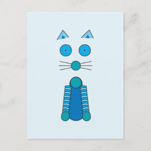 Aqua CAT Postcard