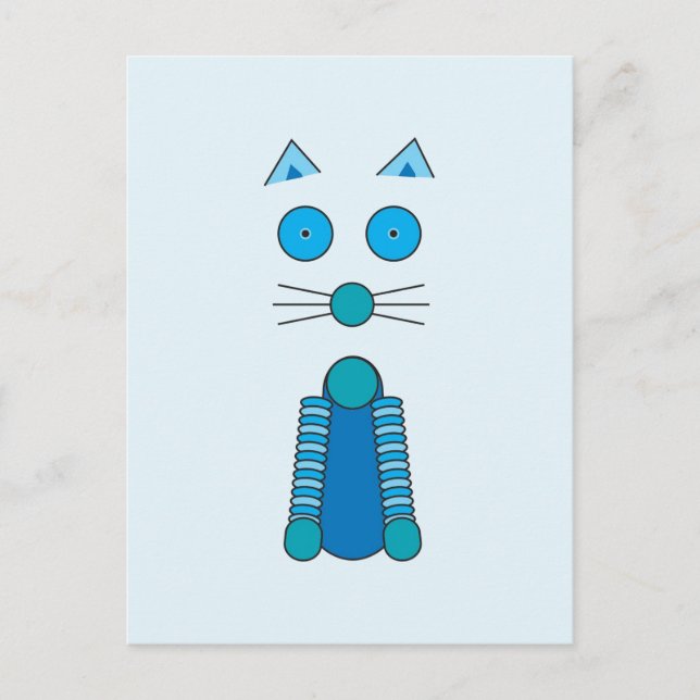 Aqua CAT Postcard (Front)
