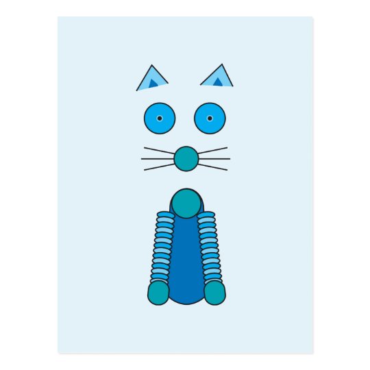 Aqua CAT Postcard