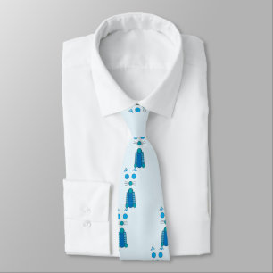 Aqua CAT Tie