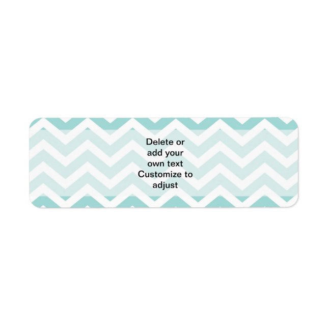 Aqua  chevron pattern (Front)