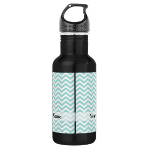 Aqua chevron pattern 532 ml water bottle