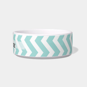 Aqua  chevron pattern bowl