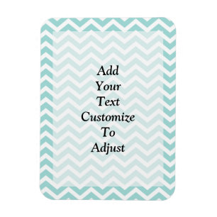 Aqua  chevron pattern magnet