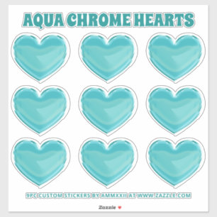 Aqua Chrome Hearts