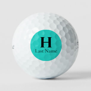 Aqua Circle Personalized Golf Ball (3) HAMbWG