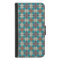 Aqua Circles Pattern Wallet Case